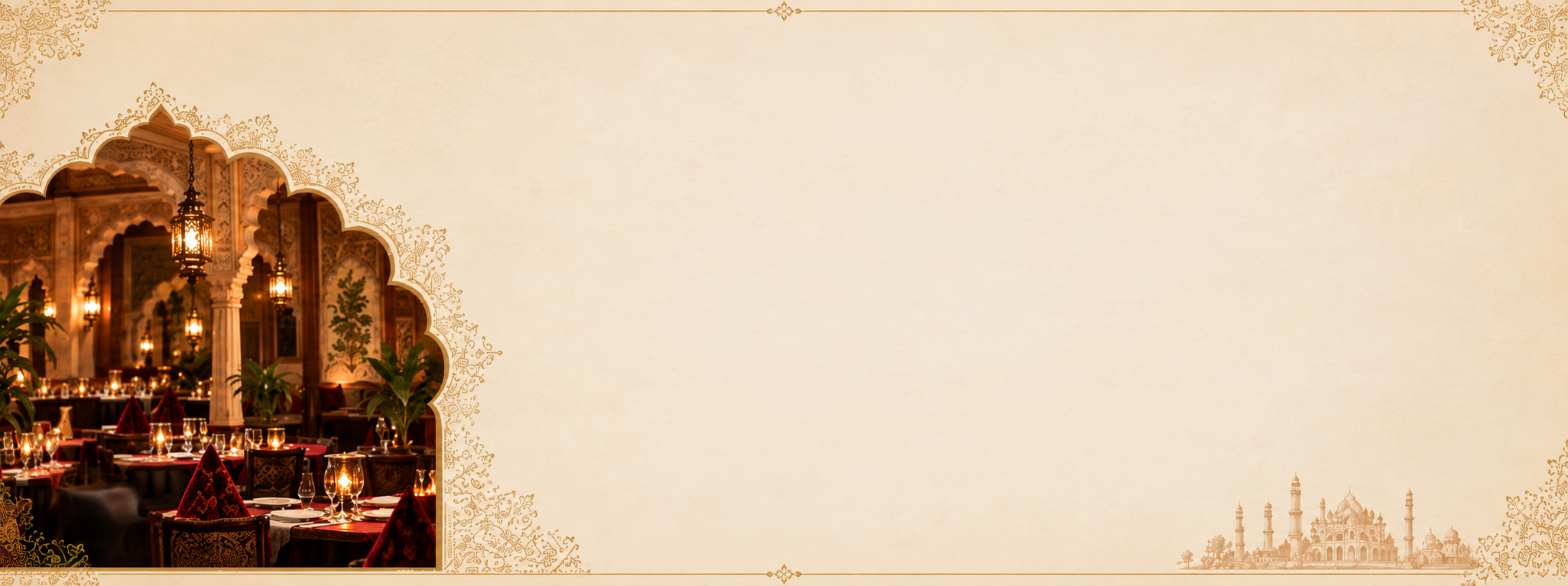 Namaste Restaurant Interior Background